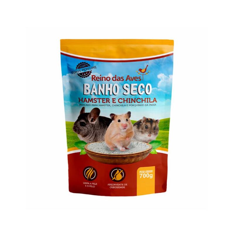 Banho a seco para roedores